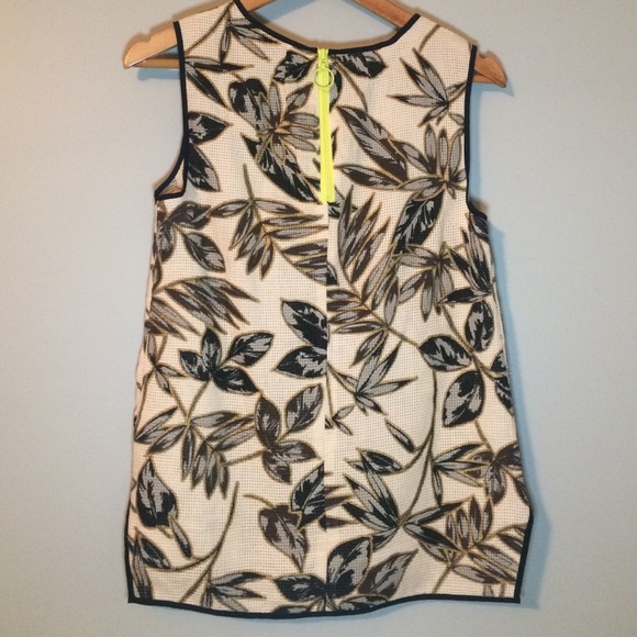 Jcrew gold foil leaf print tank - Picture 2 of 3